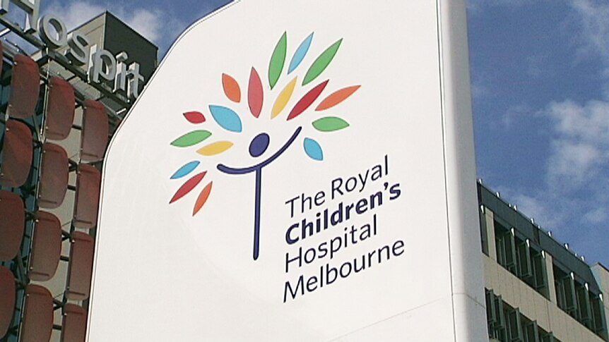 The sign outside the Royal Children's Hospital.