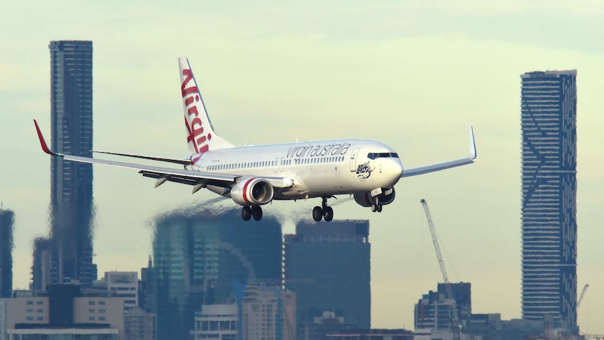 Virgin plane lands in Brisbane