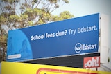 A large billboard advertises the online education service Edstart