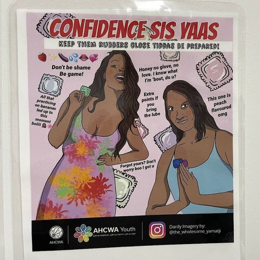 sexual health poster with two Indigenous women