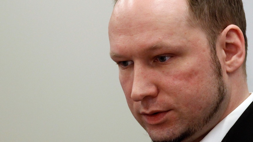 Anders Behring Breivik in court