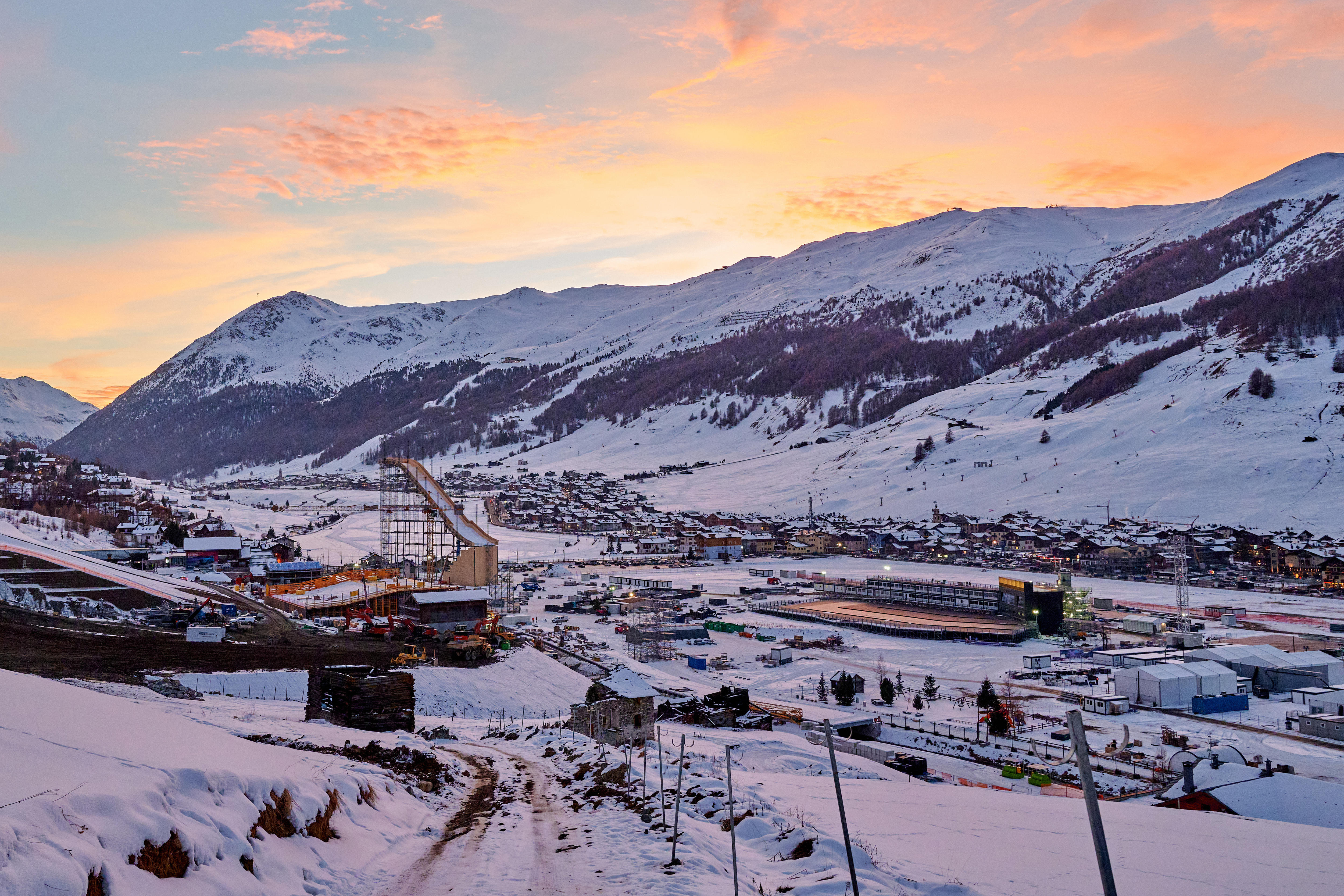 Livigno se prepara para os Jogos