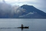 Explosion: Mount Tavurvur has blanketed Rabaul in ash. [File photo]