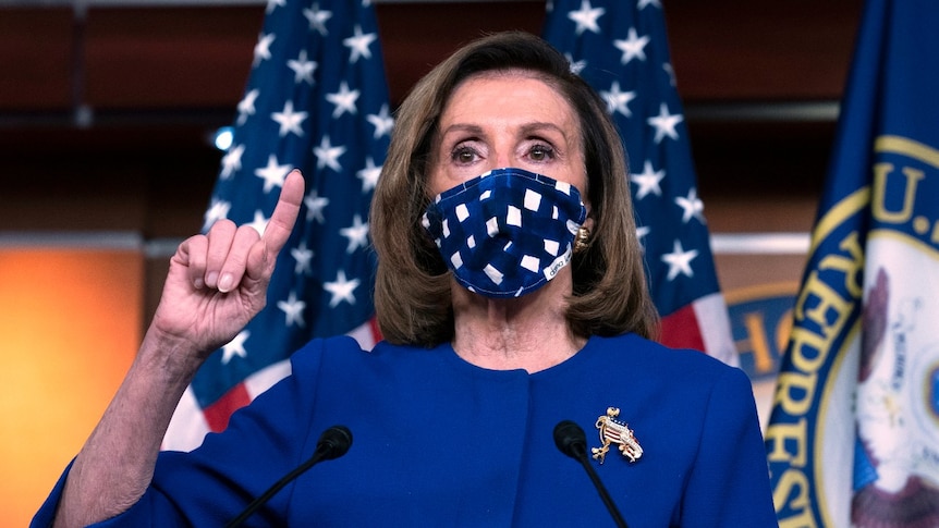 Speaker of the House Nancy Pelosi, D-Calif. speaks during a news conference