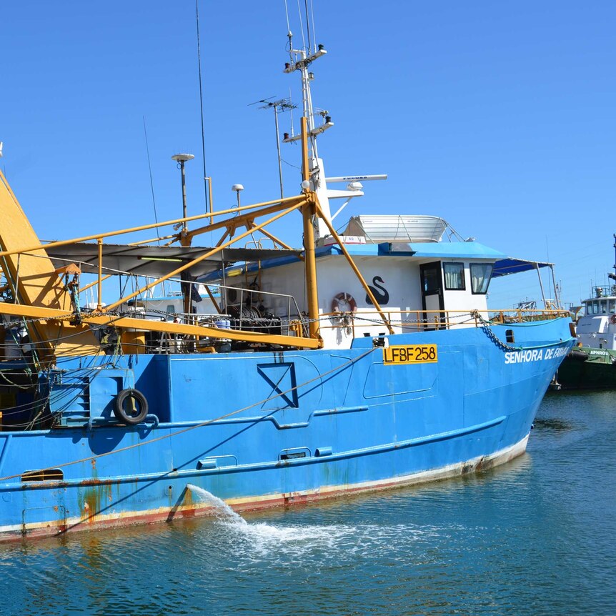 Fishing vessel Senhora De Fatima in Darwin preparing to leave for the season ahead.