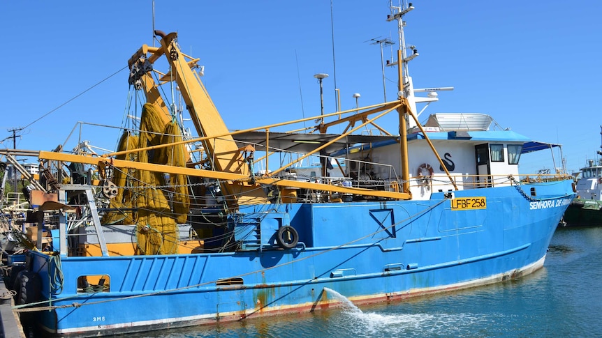 Fishing vessel Senhora De Fatima in Darwin preparing to leave for the season ahead.