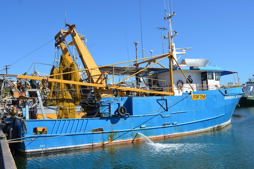 Fishing vessel Senhora De Fatima in Darwin preparing to leave for the season ahead.