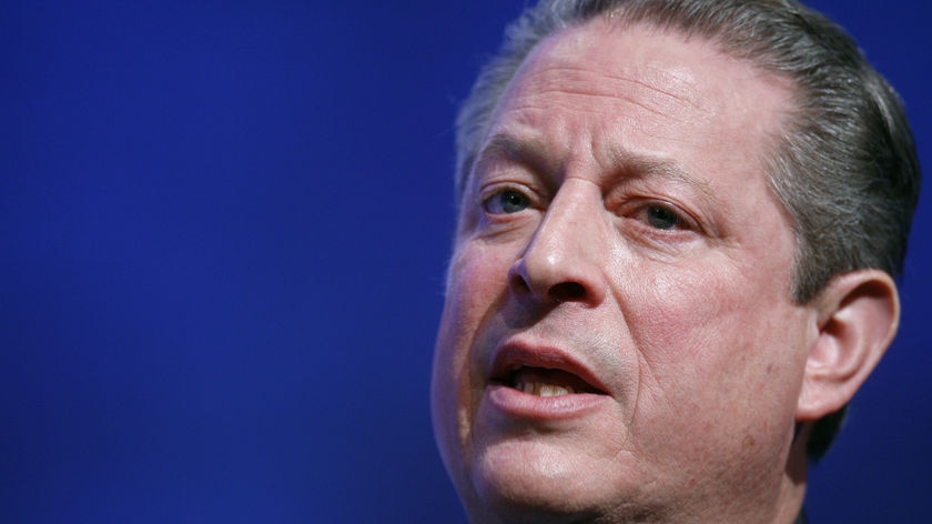Since leaving office, Al Gore has lectured extensively on the threat of global warming and starred in his own Oscar-winning documentary film (file photo).