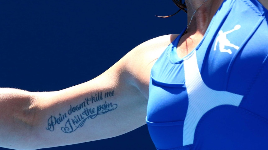 Kuznetsova displays inspirational ink