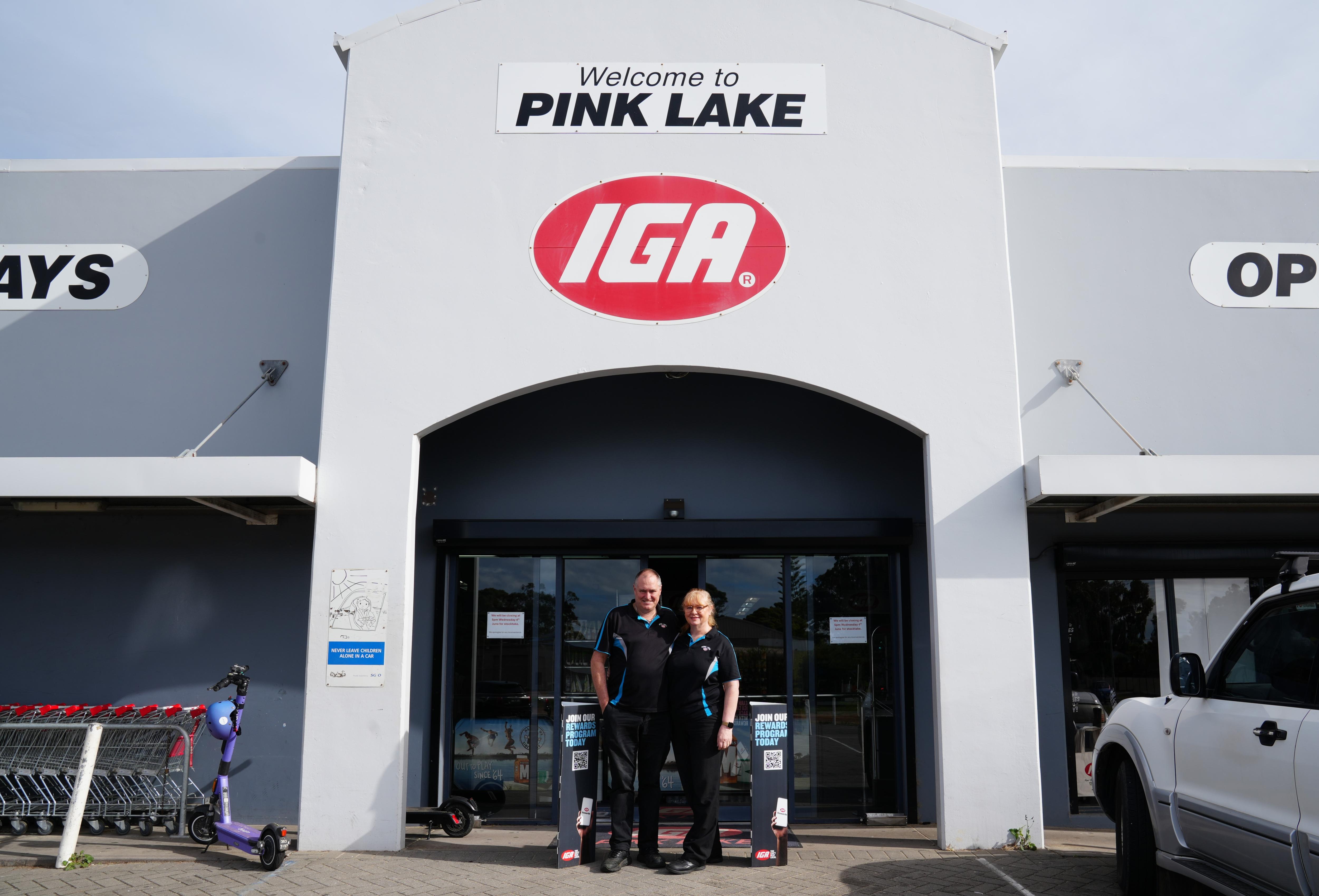 They stand out the front of the store