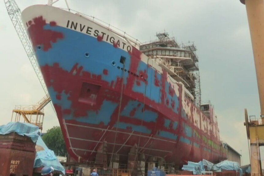 CSIRO's new research ship is still in Singapore