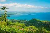 Sweeping views of the water from a summit in Vanuatu.