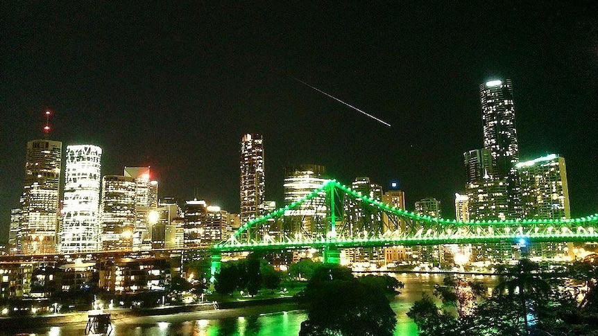 An object believed to be a meteorite captured on camera