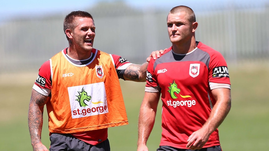 Garvey and Rein at Dragons training