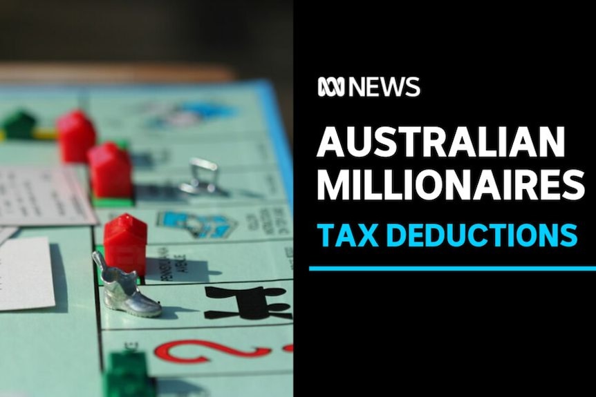 Australian Millionaires, Tax Deductions: A Monopoly board with red and green buildings and silver tokens.