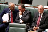Malcolm Turnbull, Barnaby Joyce and Warren Truss