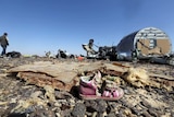 Russian plane crash site in Egypt