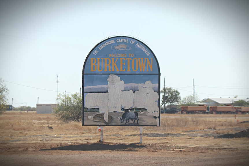 Welcome to Burketown sign