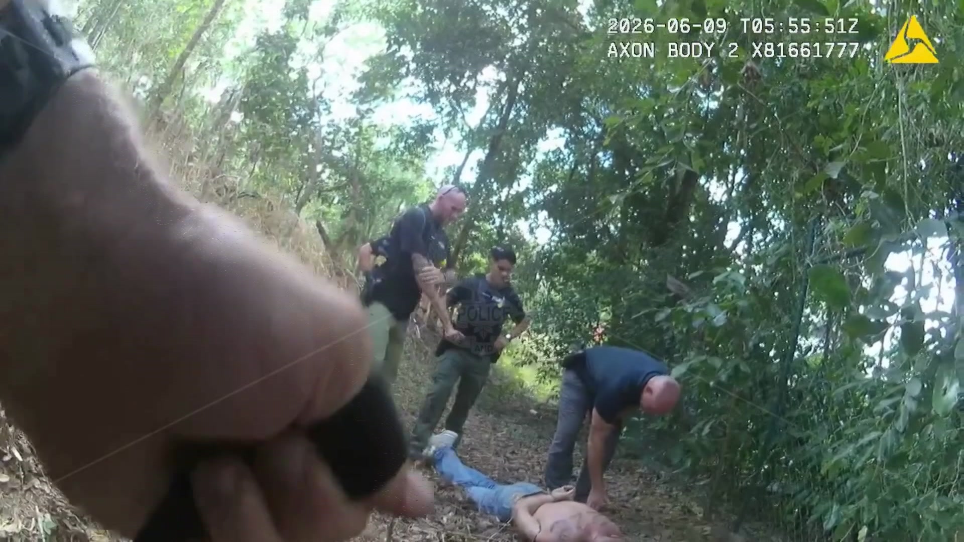 Police release body-worn footage of fugitive bikie's dramatic arrest