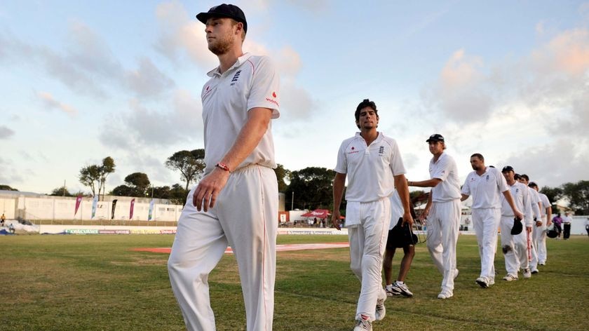 Caribbean nightmare: England trudge off after another dour fifth-day display.