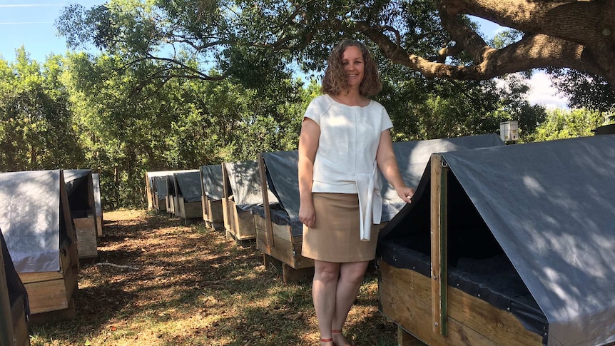 Worm farmer Penny Mitchell from Queensland's Sunshine Coast