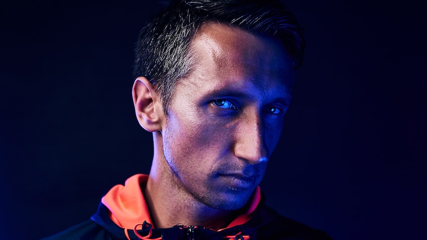 A portrait of tennis player Segiy Stakhovsky