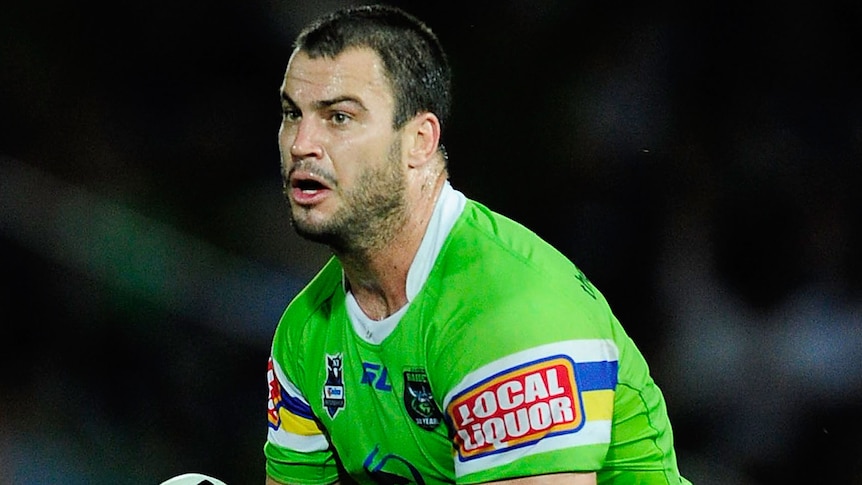 Muscle strain ... Raiders prop David Shillington will miss the clash with the Cowboys