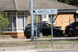 Antill Street sign at Dickson