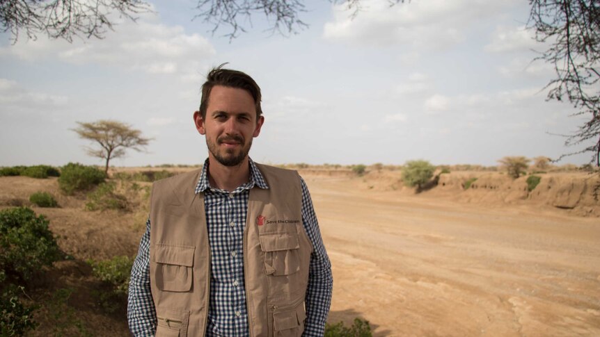 Evan Schuurman, from Melbourne, who is working in Ethiopia for Save the Children.
