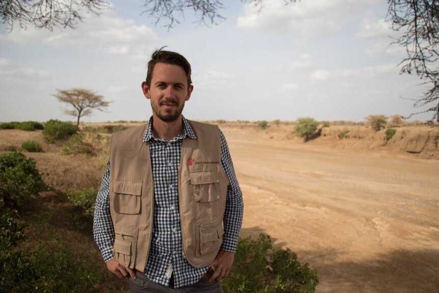 Evan Schuurman, from Melbourne, who is working in Ethiopia for Save the Children.