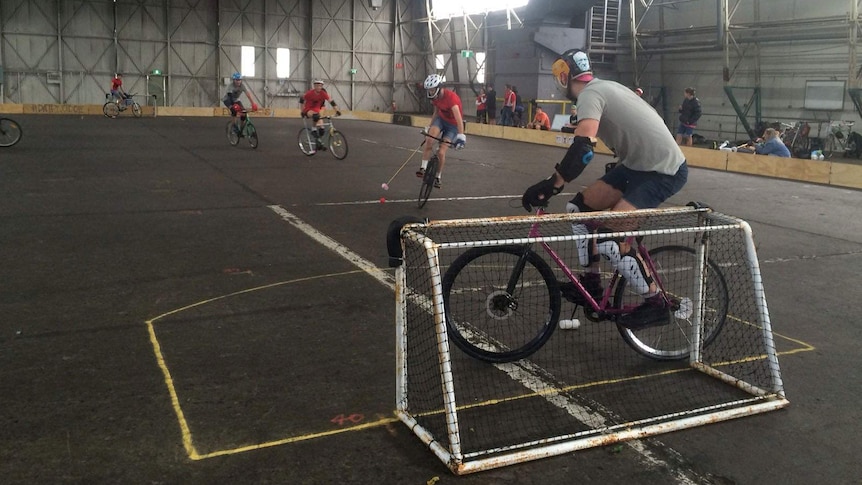 This is the second year running for the bike polo tournament.