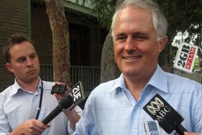 Turnbull announces he'll contest election (AAP: Isabel Hayes)