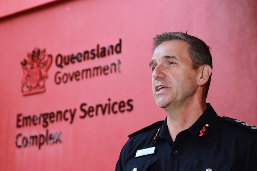Mike Wassing stands in front of the government's emergency services complex