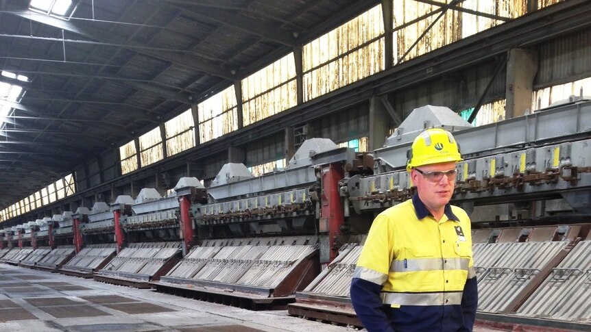 Richard Brown, Managing Director at the former Hydro Aluminium smelter near Kurri Kurri.