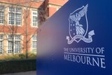 A close up of the University of Melbourne coat of arms.