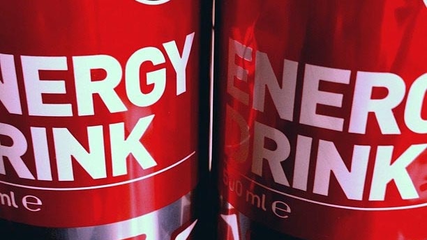 Two cans of energy drink.