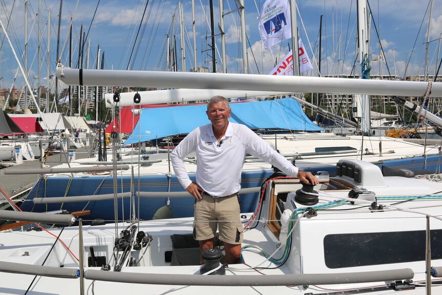 Shane Kearns about his yacht Azzurro.