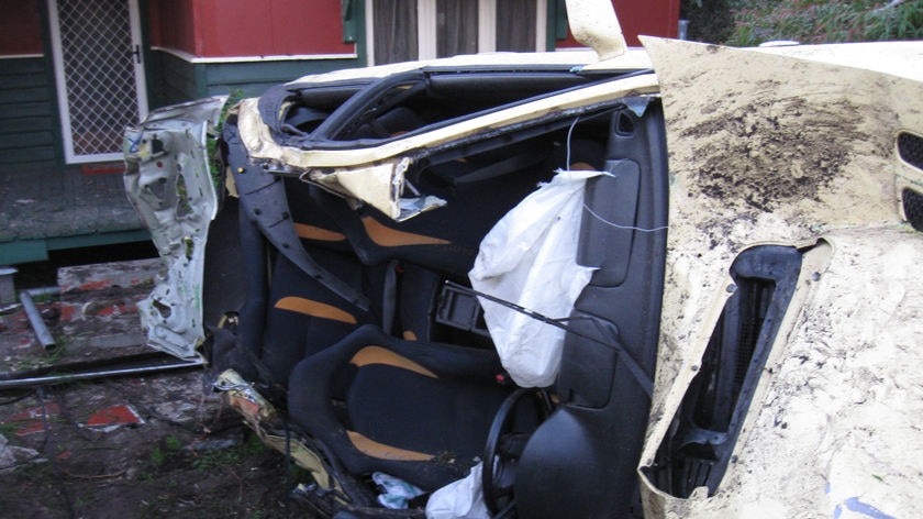 The driver suffered serious head injuries