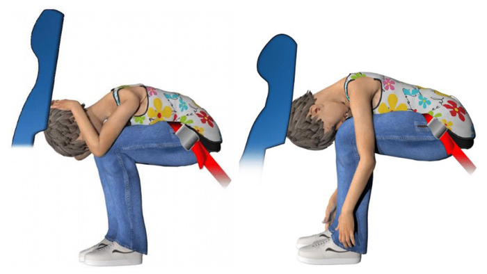 IBRACE recommends using one of these two positions when bracing for impact.