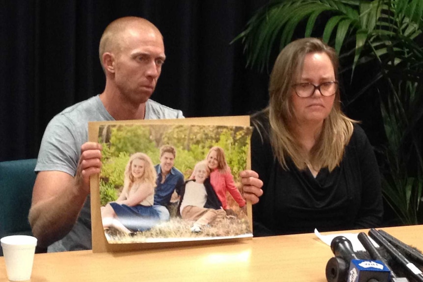 Relatives of missing man Stuart Heddle