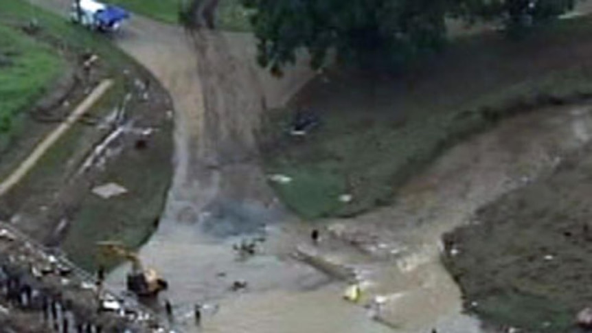 Aerials of devastated Lockyer Valley