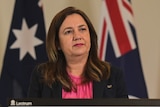 Queensland Premier Annastacia Palaszczuk gives a COVID-19 briefing