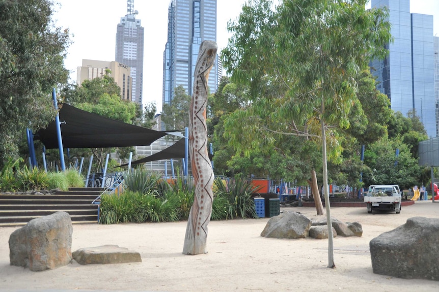 Birrarung Marr Park in Melbourne's CBD.