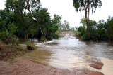 Cyclone Laurence has already brought heavy rains and destructive winds across the north Kimberley.
