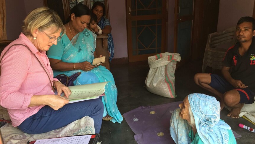 Palliative care doctor Sally Williams helping people in India.