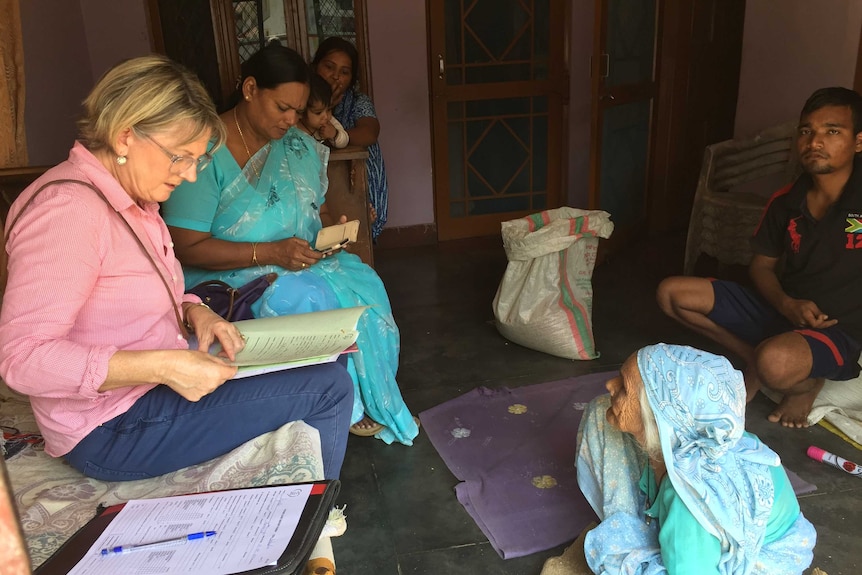 Palliative care doctor Sally Williams helping people in India.