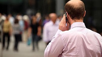 Who are these people who actually come up to the counters of shops while they're on the phone?