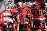 Victorian teachers rally at Parliament House