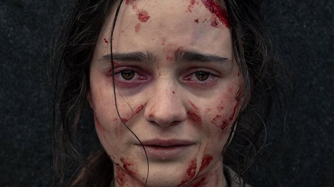 Aisling Franciosi, in a scene from The Nightingale.