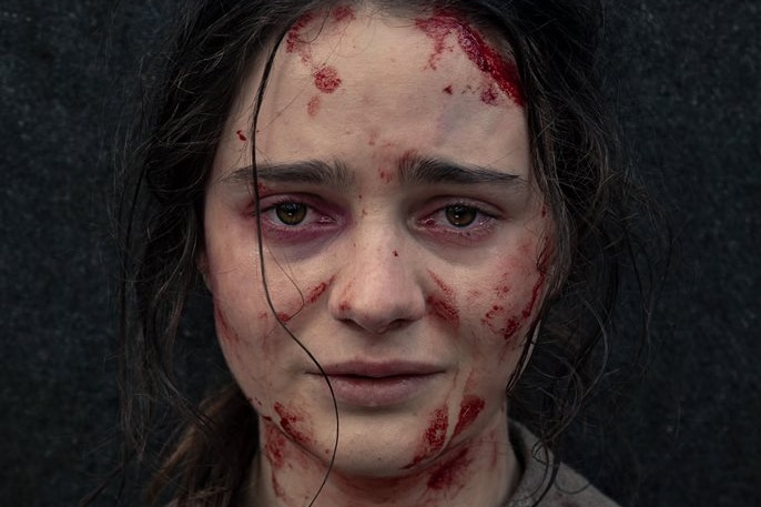 Aisling Franciosi, in a scene from The Nightingale.